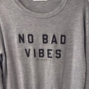 SALE! Spiritual Gangster Charcoal 'No Bad Vibes' Sweatshirt